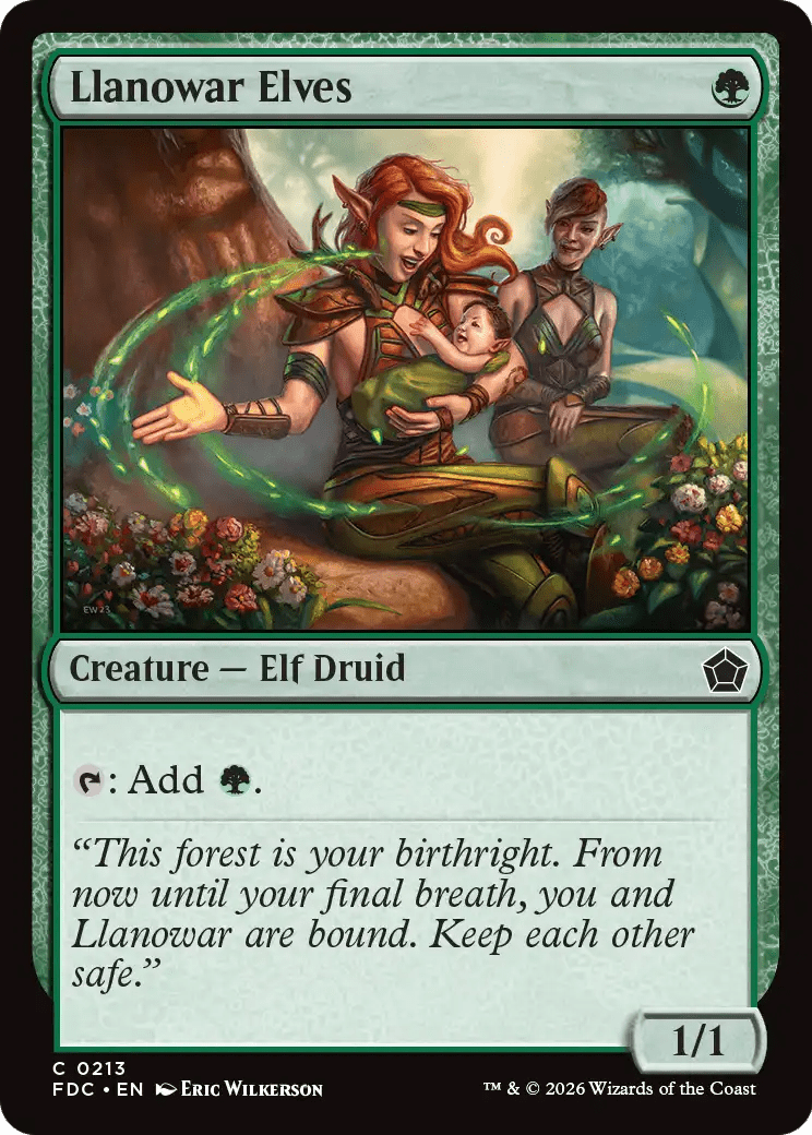 Llanowar Elves [Foundations Commander] MTG Single Magic: The Gathering  | Multizone: Comics And Games