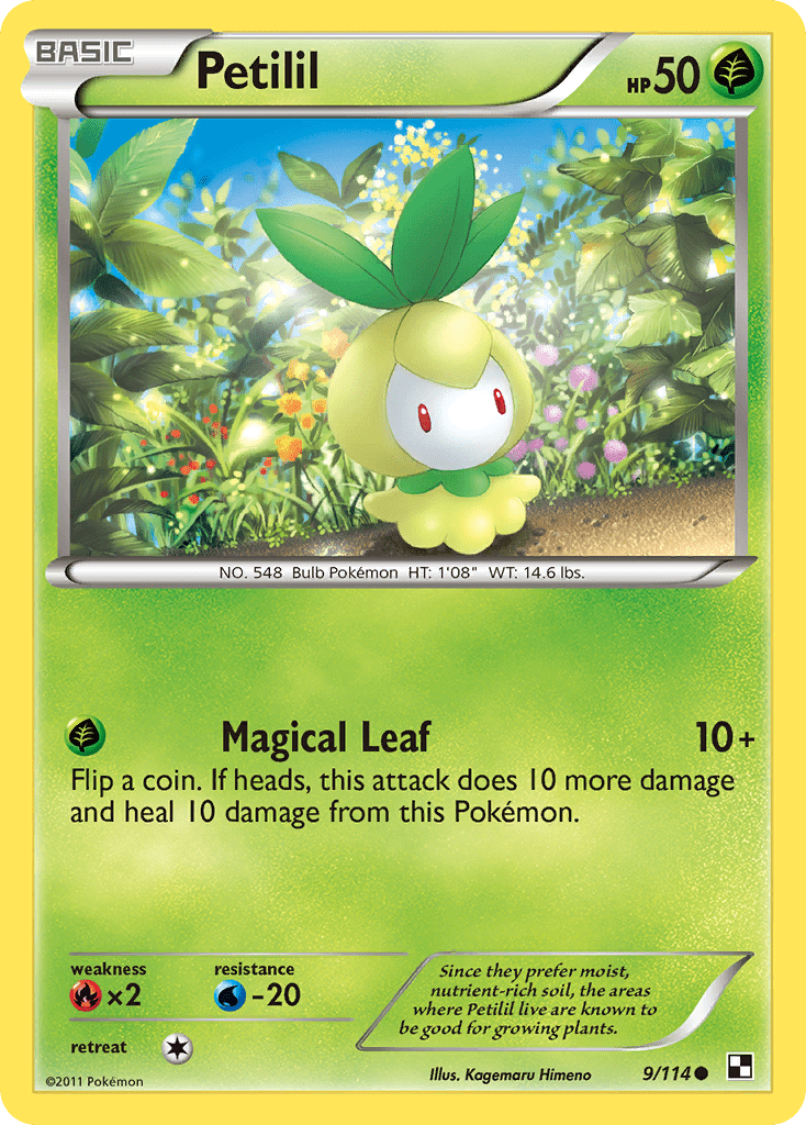 Petilil (9/114) [Black & White: Base Set] Pokemon Single Pokémon  | Multizone: Comics And Games