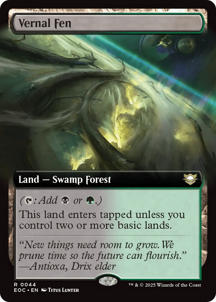 Vernal Fen (Extended Art) [Edge of Eternities Commander] MTG Single Magic: The Gathering  | Multizone: Comics And Games