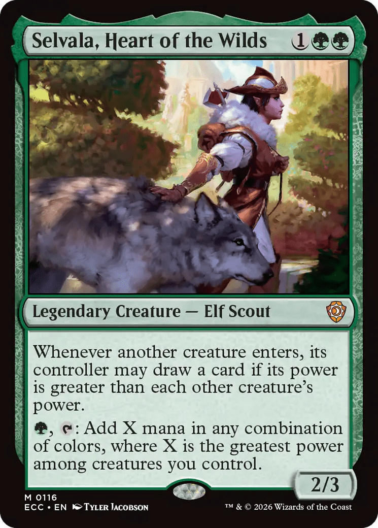 Selvala, Heart of the Wilds [Lorwyn Eclipsed Commander] MTG Single Magic: The Gathering  | Multizone: Comics And Games