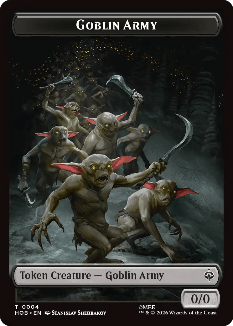 Human Soldier // Goblin Army (0004) Double-Sided Token [The Hobbit Tokens] MTG Single Magic: The Gathering  | Multizone: Comics And Games