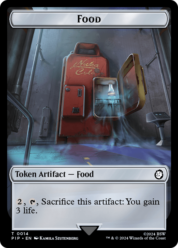 Food (0014) // Human Soldier Double-Sided Token [Fallout Tokens] MTG Single Magic: The Gathering  | Multizone: Comics And Games
