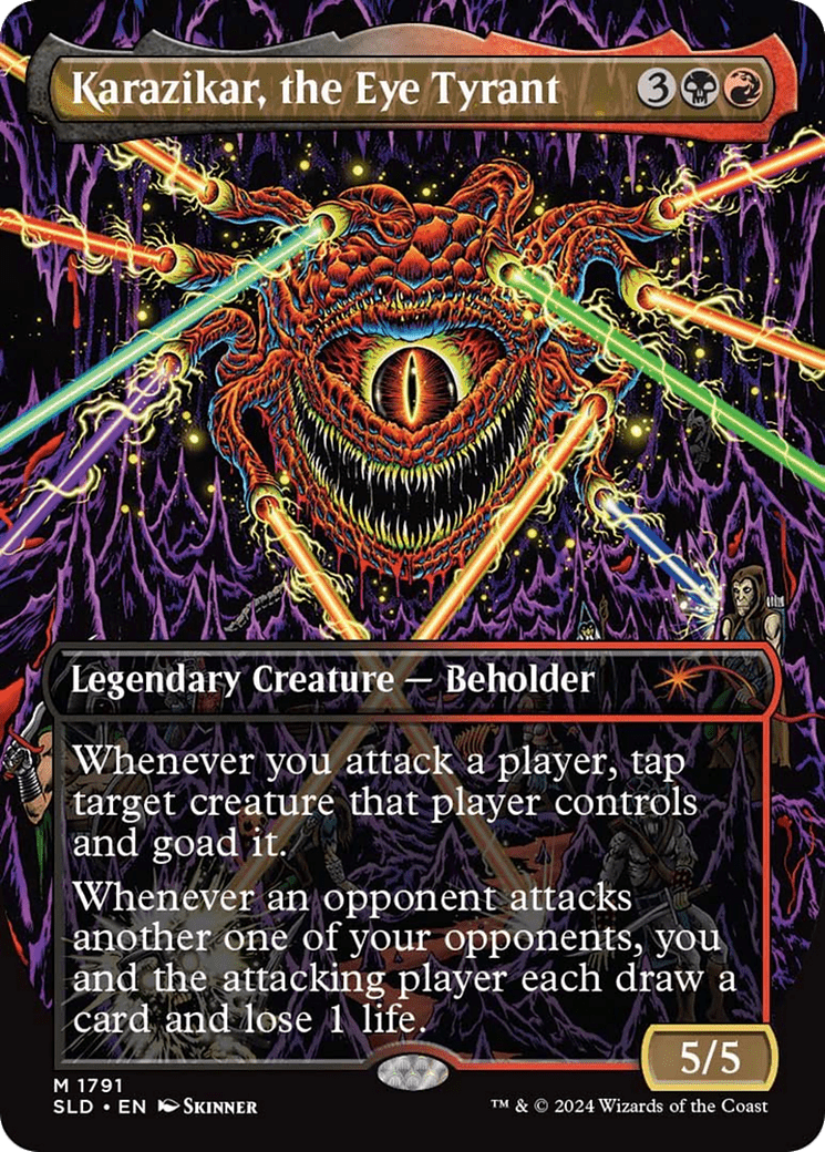 Karazikar, the Eye Tyrant (Rainbow Foil) [Secret Lair Drop Series] MTG Single Magic: The Gathering  | Multizone: Comics And Games