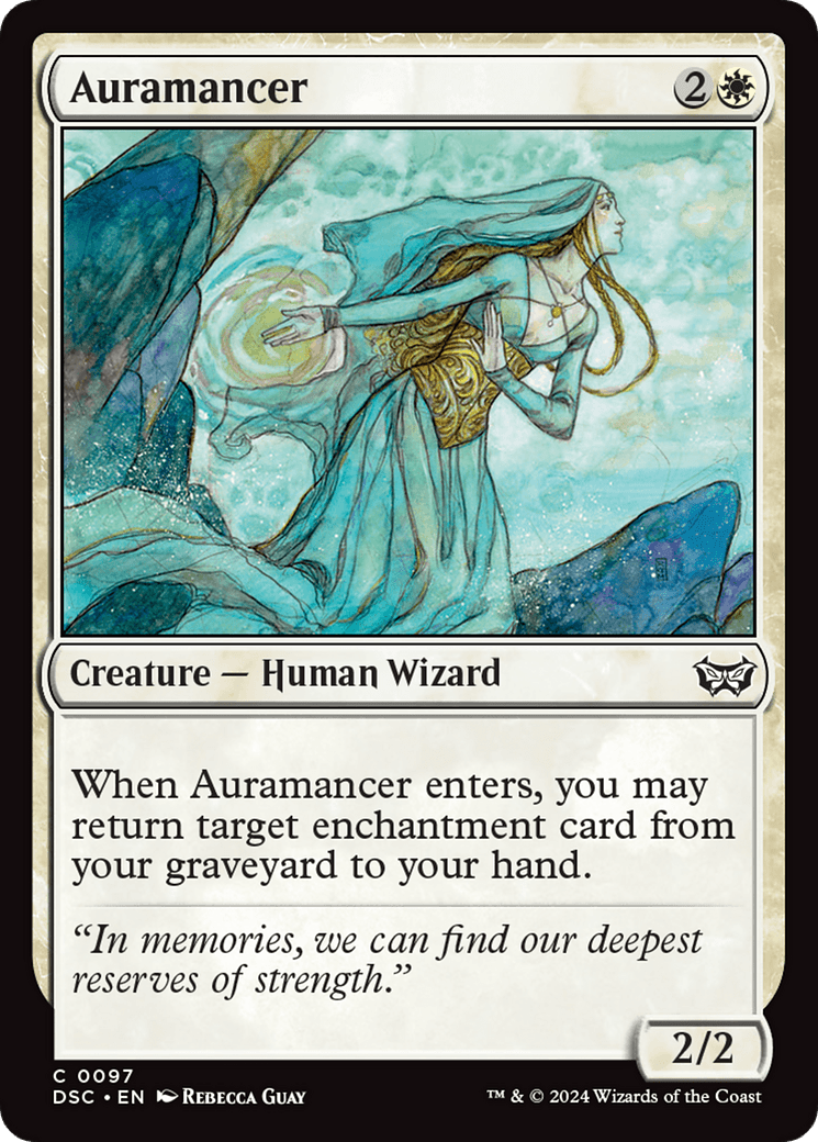 Auramancer [Duskmourn: House of Horror Commander] MTG Single Magic: The Gathering  | Multizone: Comics And Games