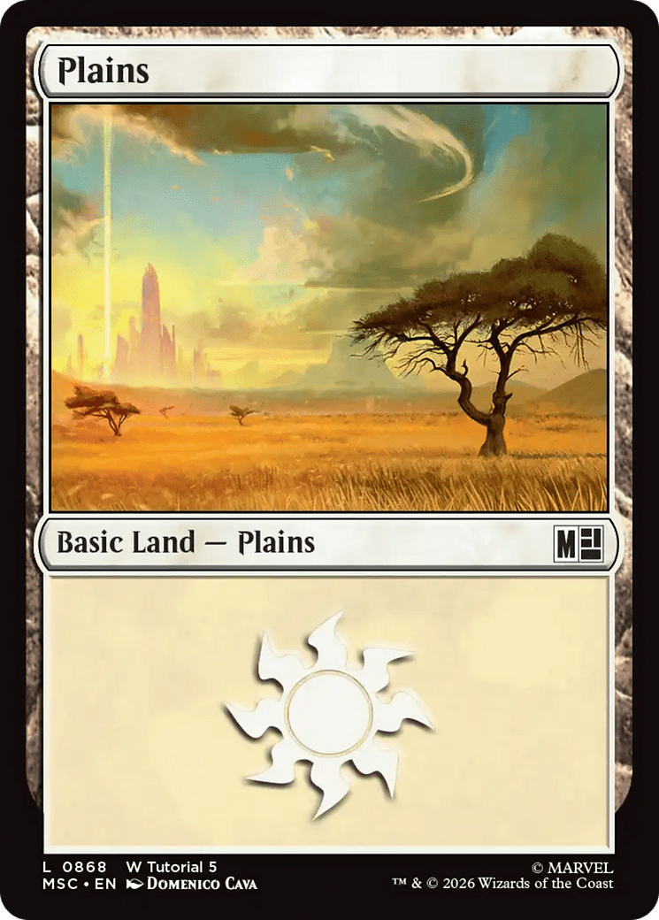 Plains (0868) [Marvel Super Heroes Commander] MTG Single Magic: The Gathering  | Multizone: Comics And Games