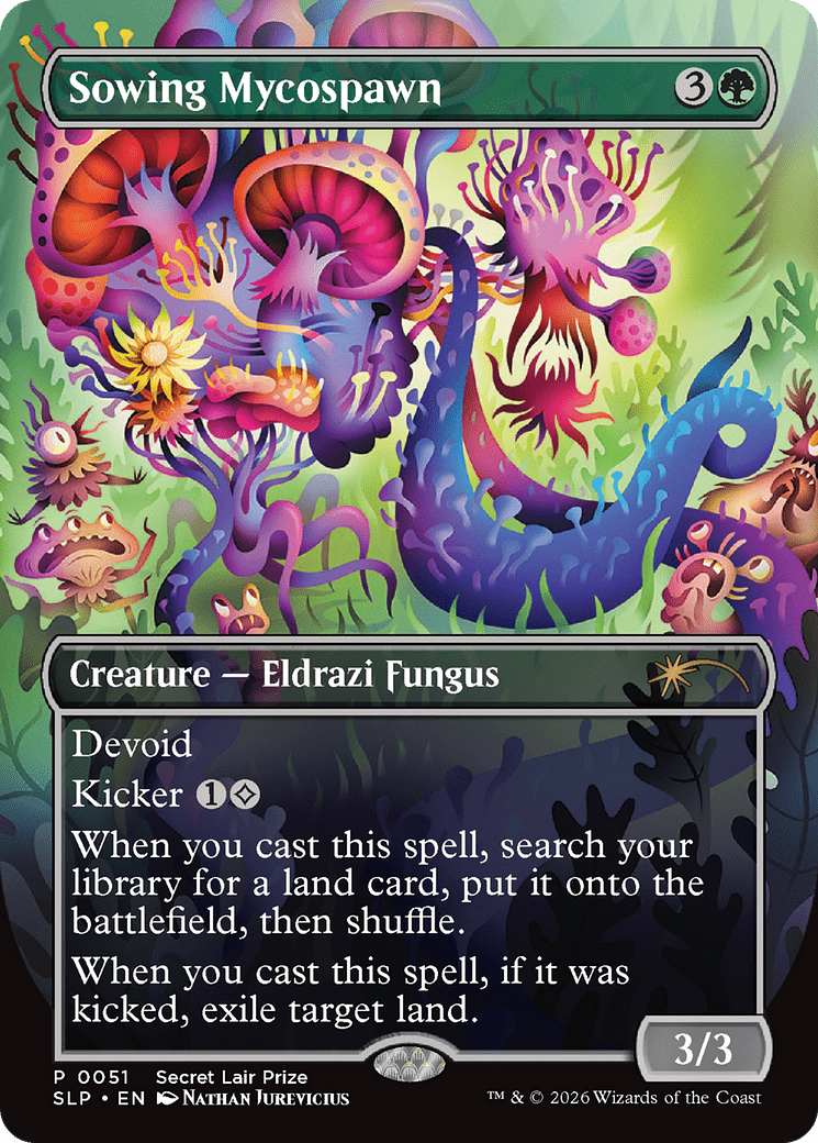 Sowing Mycospawn [Secret Lair Showdown] MTG Single Magic: The Gathering  | Multizone: Comics And Games