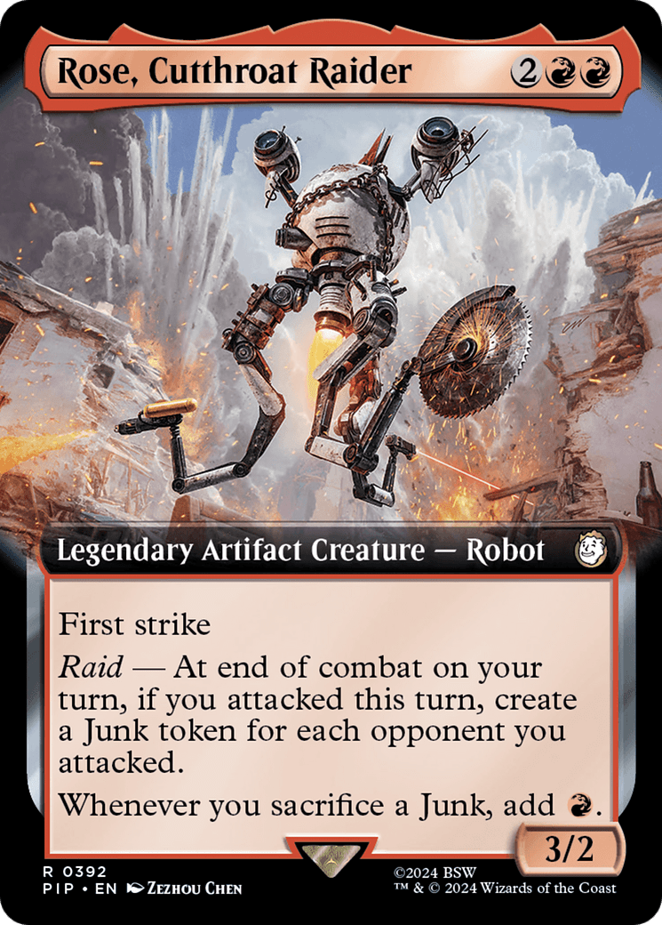 Rose, Cutthroat Raider (Extended Art) [Fallout] MTG Single Magic: The Gathering  | Multizone: Comics And Games
