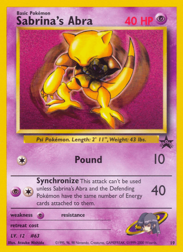 Sabrina's Abra (19) [Wizards of the Coast: Black Star Promos] Pokemon Single Pokémon  | Multizone: Comics And Games