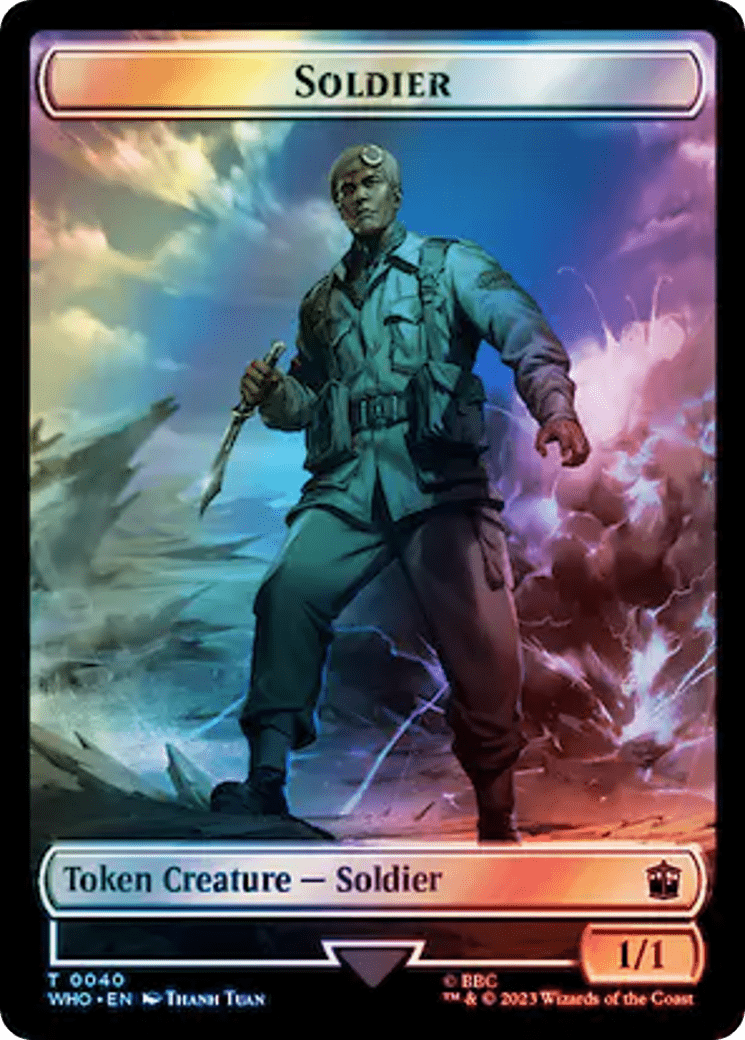Soldier // Osgood, Operation Double Double-Sided Token (Surge Foil) [Doctor Who Tokens] MTG Single Magic: The Gathering  | Multizone: Comics And Games
