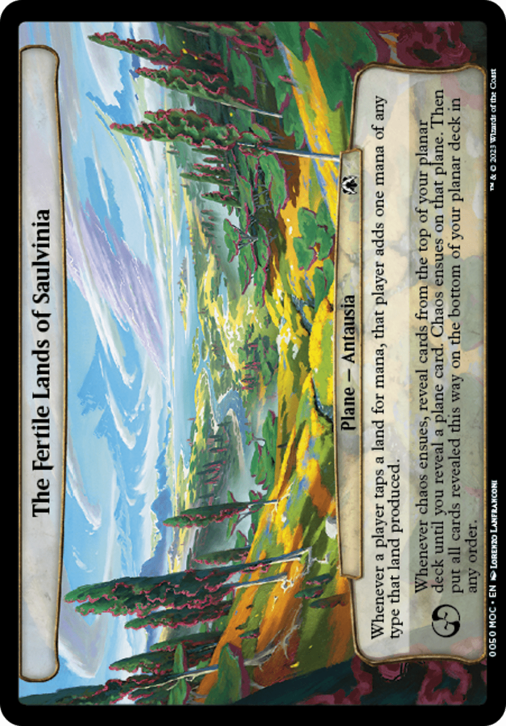The Fertile Lands of Saulvinia [March of the Machine Commander] MTG Single Magic: The Gathering  | Multizone: Comics And Games