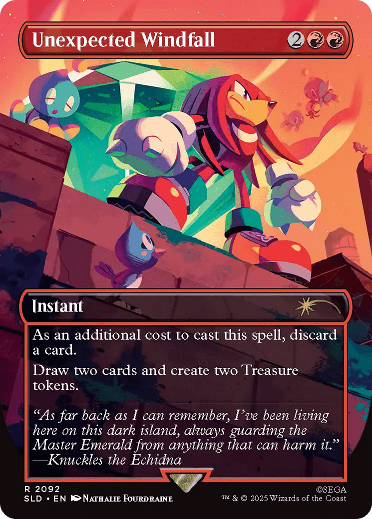 Unexpected Windfall (2092) (Rainbow Foil) [Secret Lair Drop Series] MTG Single Magic: The Gathering  | Multizone: Comics And Games