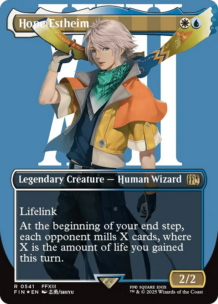 Hope Estheim (Borderless) (Surge Foil) [FINAL FANTASY] MTG Single Magic: The Gathering  | Multizone: Comics And Games