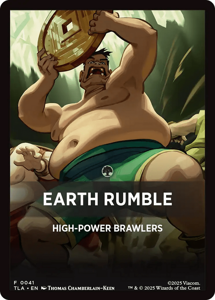 Earth Rumble Theme Card [Avatar: The Last Airbender Tokens] MTG Single Magic: The Gathering  | Multizone: Comics And Games