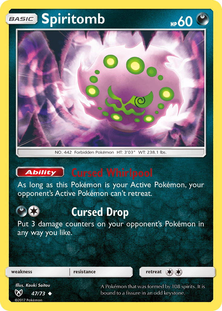 Spiritomb (47/73) [Sun & Moon: Shining Legends] Pokemon Single Pokémon  | Multizone: Comics And Games