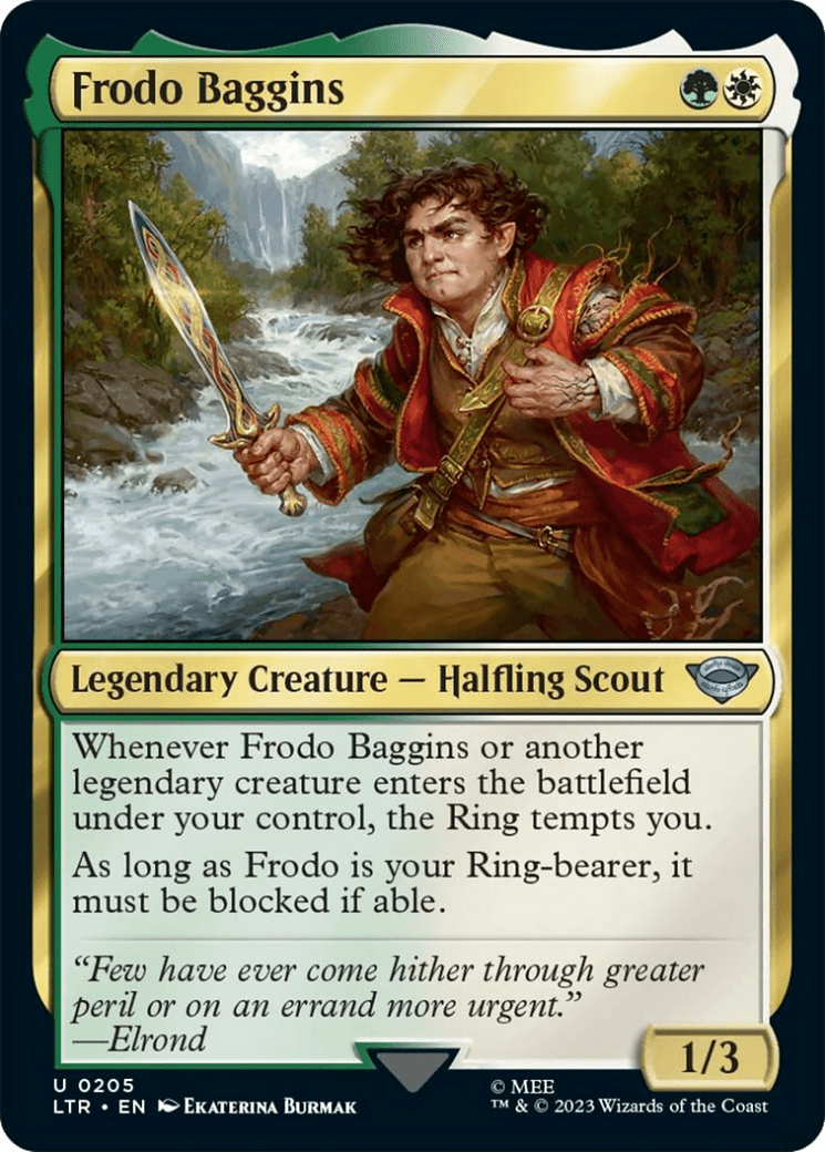 Frodo Baggins [The Lord of the Rings: Tales of Middle-Earth] MTG Single Magic: The Gathering  | Multizone: Comics And Games