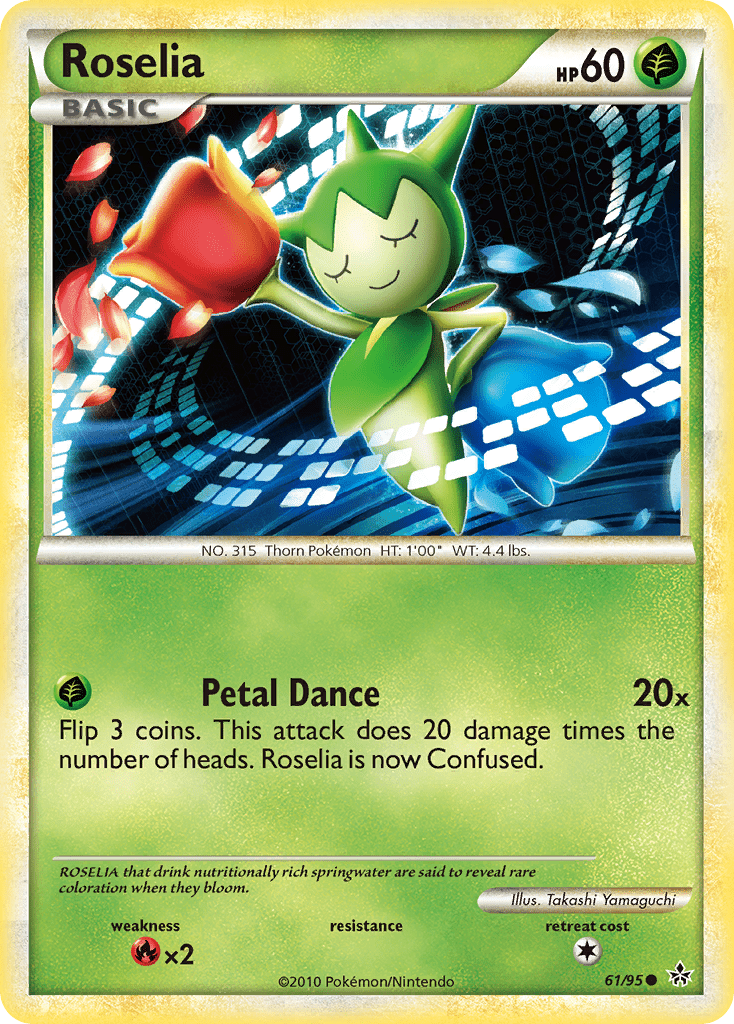 Roselia (61/95) [HeartGold & SoulSilver: Unleashed] Pokemon Single Pokémon  | Multizone: Comics And Games