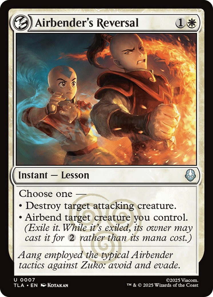 Airbender's Reversal [Avatar: The Last Airbender] MTG Single Magic: The Gathering  | Multizone: Comics And Games