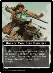 Bounty: Vara Beth Hannifer // Bounty Rules Double-Sided Token [Outlaws of Thunder Junction Commander Tokens] MTG Single Magic: The Gathering  | Multizone: Comics And Games