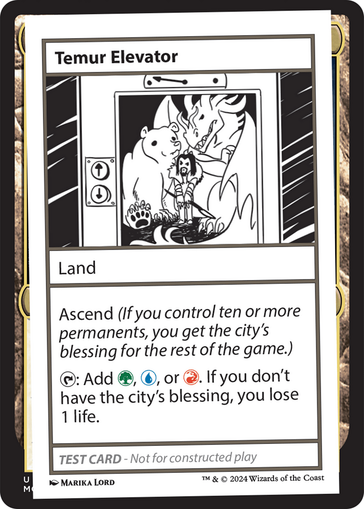 Temur Elevator [Mystery Booster 2 Playtest Cards] MTG Single Magic: The Gathering  | Multizone: Comics And Games