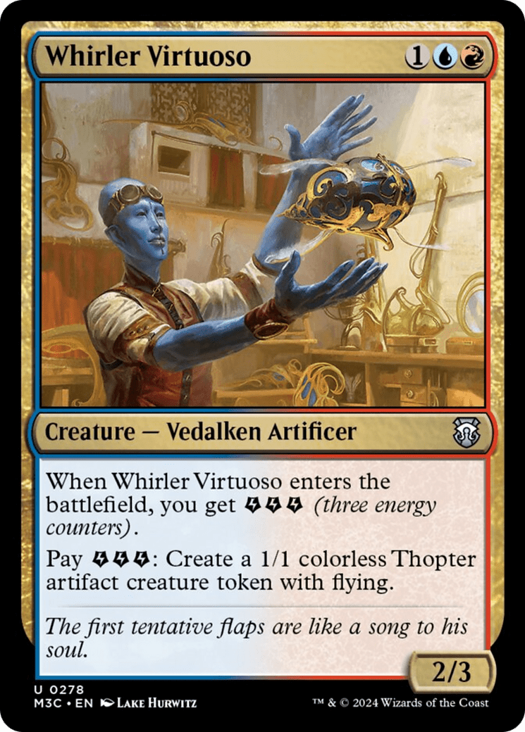 Whirler Virtuoso (Ripple Foil) [Modern Horizons 3 Commander] MTG Single Magic: The Gathering  | Multizone: Comics And Games