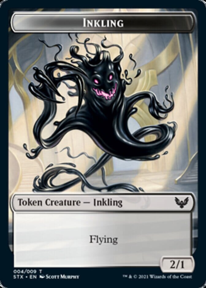 Fractal // Inkling Double-Sided Token [Strixhaven: School of Mages Tokens] MTG Single Magic: The Gathering  | Multizone: Comics And Games