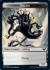 Fractal // Inkling Double-Sided Token [Strixhaven: School of Mages Tokens] MTG Single Magic: The Gathering  | Multizone: Comics And Games