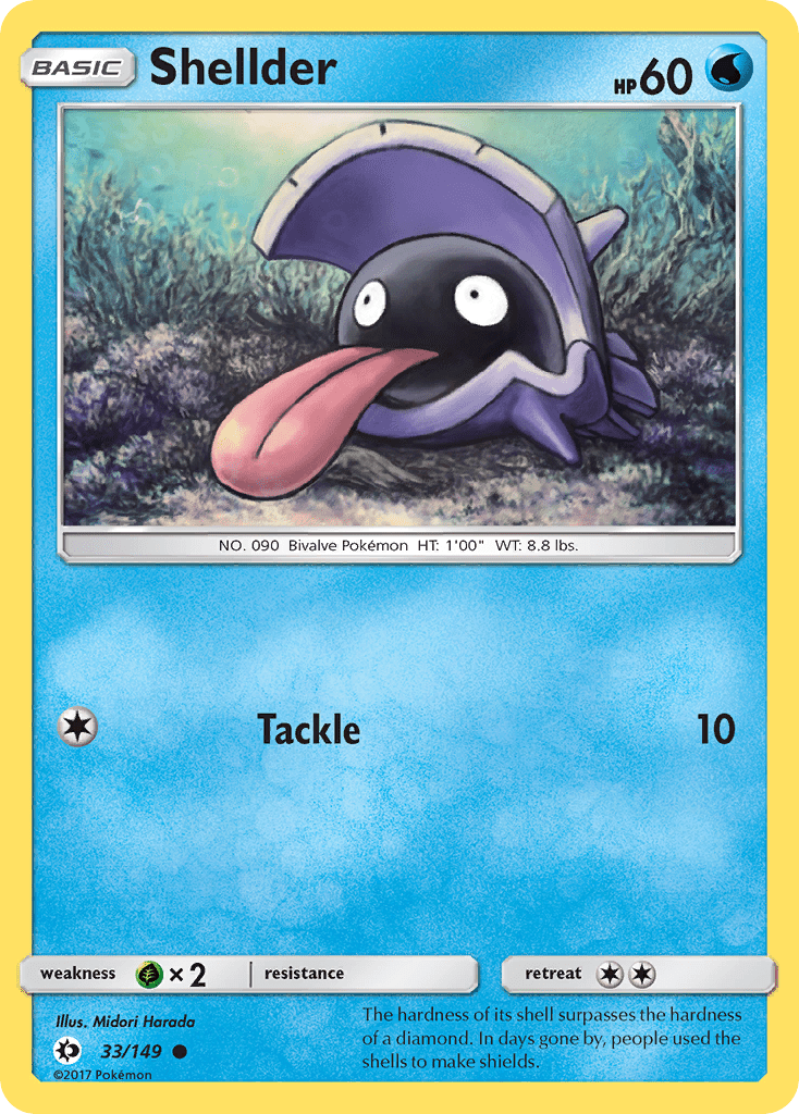 Shellder (33/149) [Sun & Moon: Base Set] Pokemon Single Pokémon  | Multizone: Comics And Games