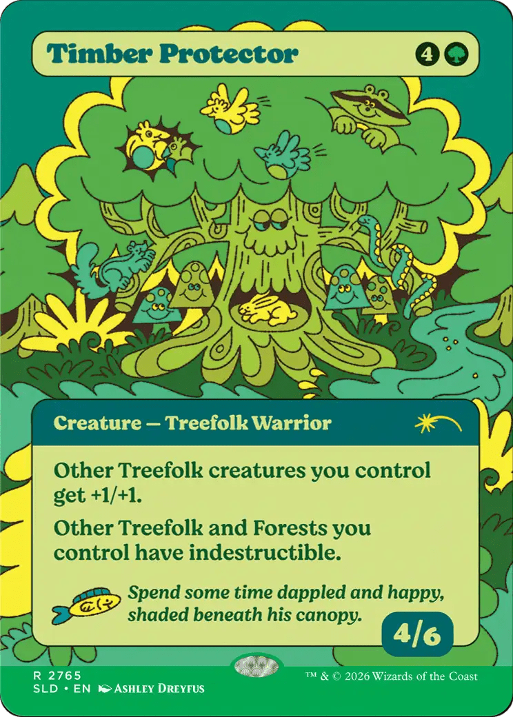 Timber Protector [Secret Lair Drop Series] MTG Single Magic: The Gathering  | Multizone: Comics And Games