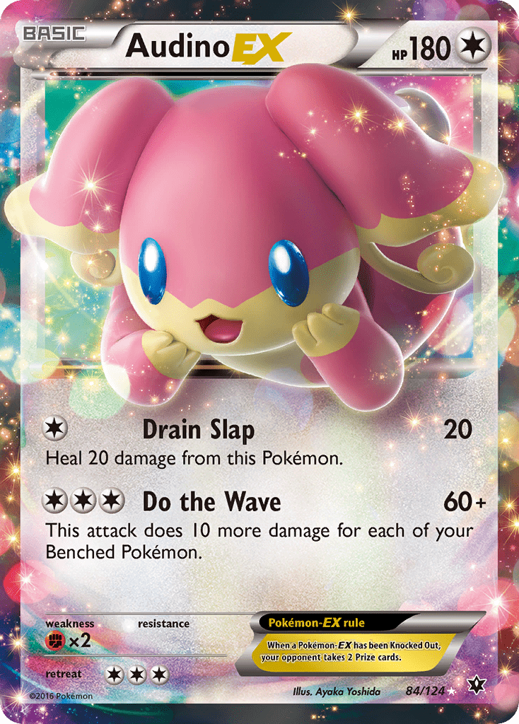 Audino EX (84/124) [XY: Fates Collide] Pokemon Single Pokémon  | Multizone: Comics And Games