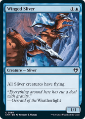 Winged Sliver [Commander Masters] MTG Single Magic: The Gathering  | Multizone: Comics And Games