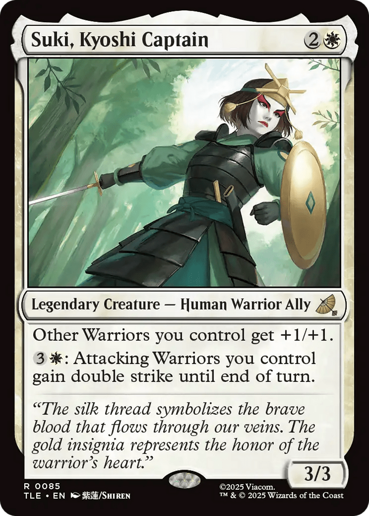 Suki, Kyoshi Captain [Avatar: The Last Airbender: Eternal-Legal] MTG Single Magic: The Gathering  | Multizone: Comics And Games