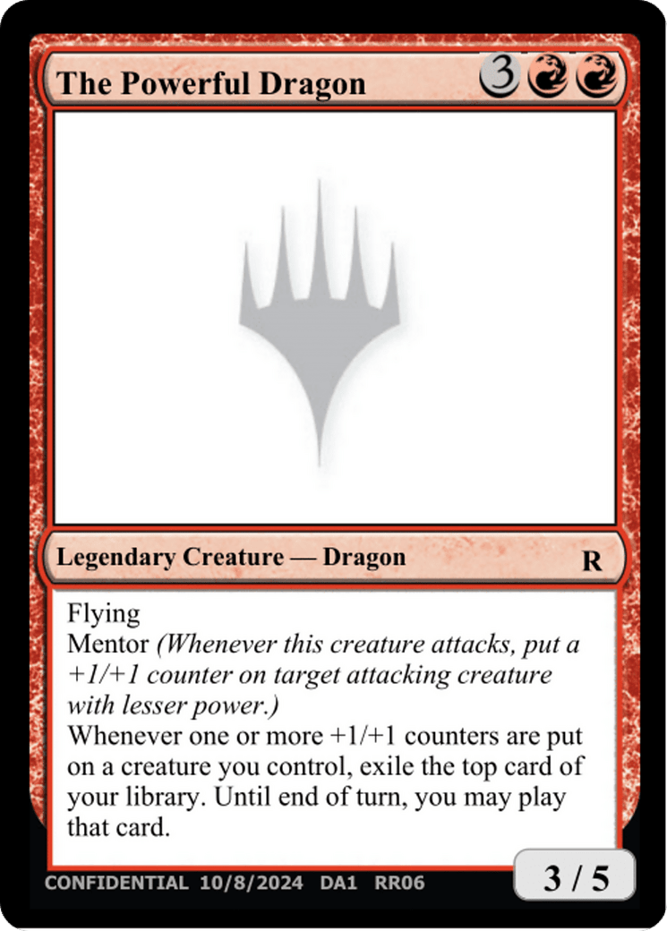 The Powerful Dragon [Unknown Event] MTG Single Magic: The Gathering  | Multizone: Comics And Games