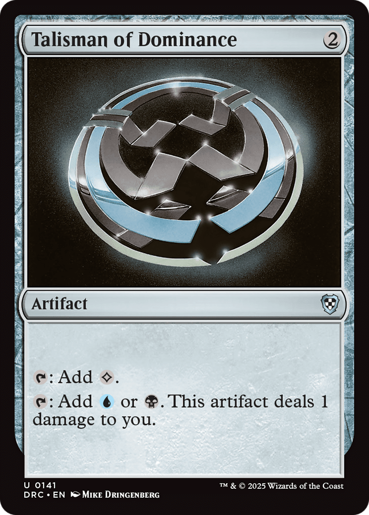 Talisman of Dominance [Aetherdrift Commander] MTG Single Magic: The Gathering  | Multizone: Comics And Games