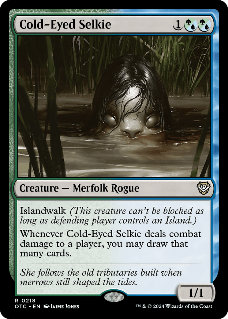 Cold-Eyed Selkie [Outlaws of Thunder Junction Commander] MTG Single Magic: The Gathering  | Multizone: Comics And Games