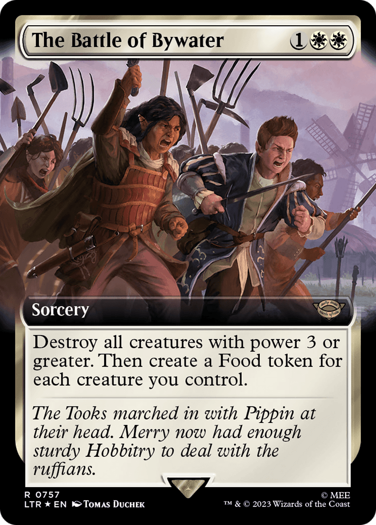 The Battle of Bywater (Extended Art) (Surge Foil) [The Lord of the Rings: Tales of Middle-Earth] MTG Single Magic: The Gathering  | Multizone: Comics And Games