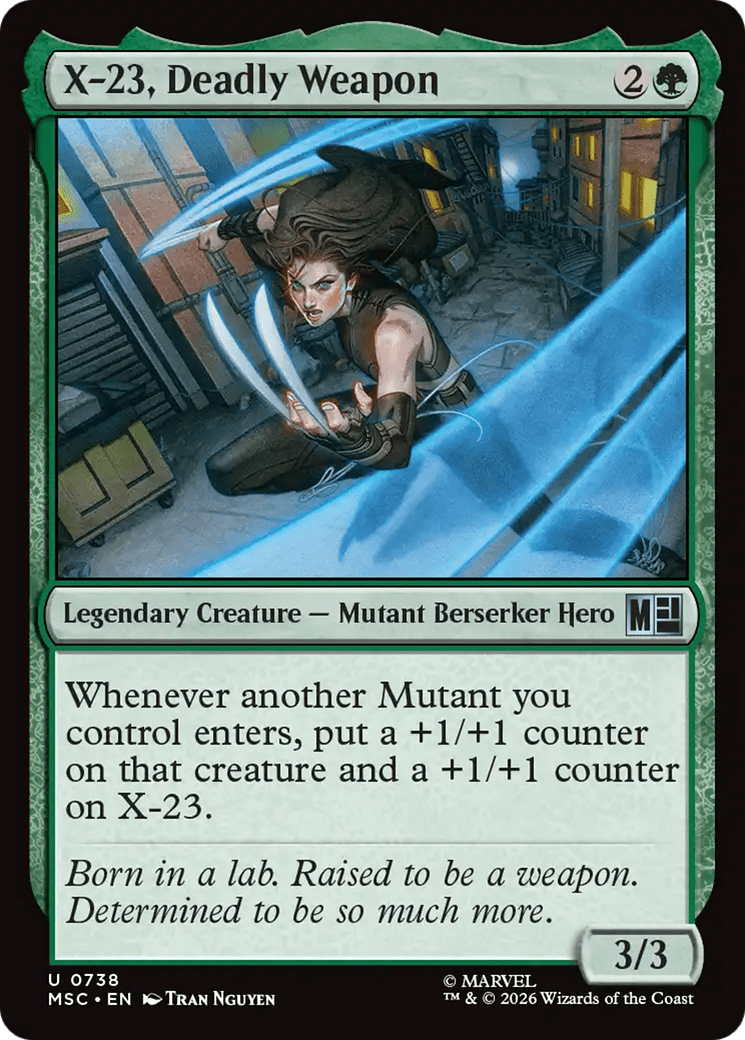 X-23, Deadly Weapon [Marvel Super Heroes Commander] MTG Single Magic: The Gathering  | Multizone: Comics And Games