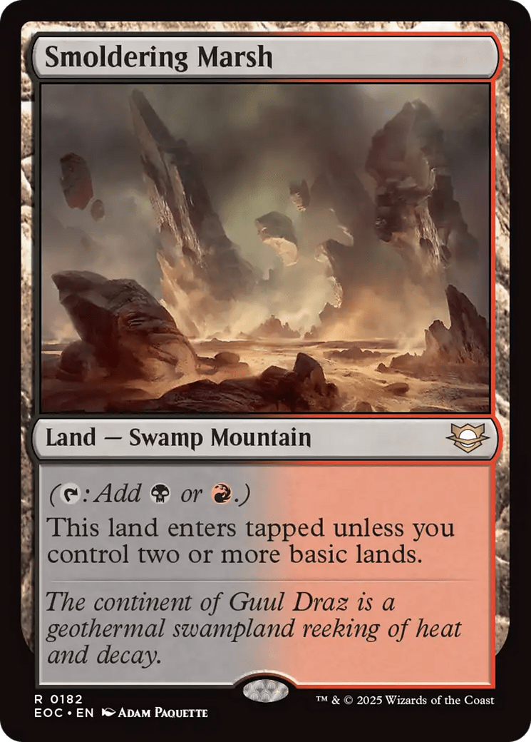 Smoldering Marsh [Edge of Eternities Commander] MTG Single Magic: The Gathering  | Multizone: Comics And Games