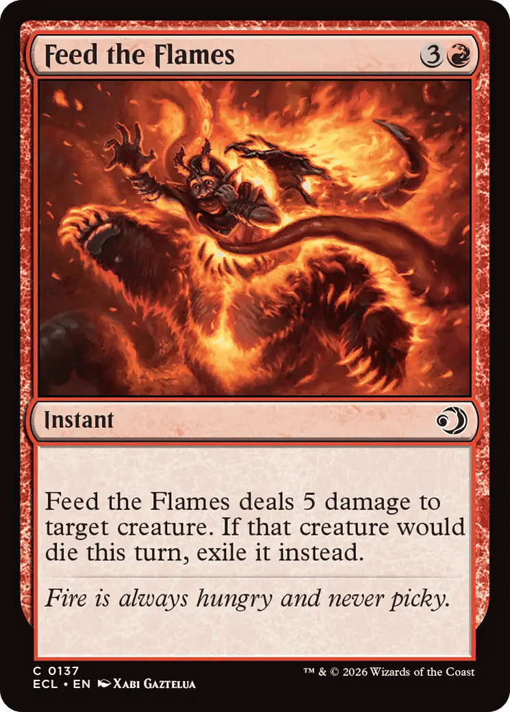 Feed the Flames [Lorwyn Eclipsed] MTG Single Magic: The Gathering  | Multizone: Comics And Games