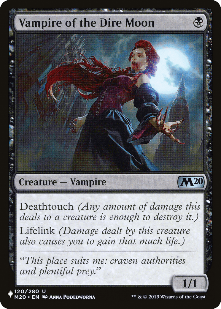Vampire of the Dire Moon [The List] MTG Single Magic: The Gathering  | Multizone: Comics And Games