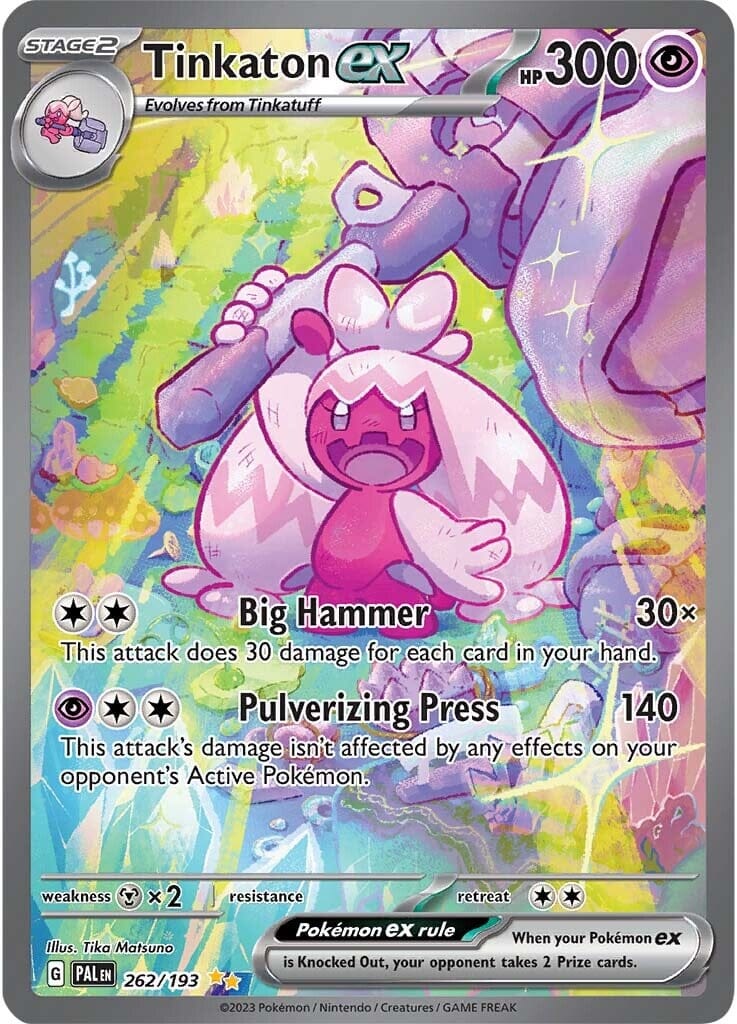 Tinkaton ex (262/193) [Scarlet & Violet: Paldea Evolved] Pokemon Single Pokémon  | Multizone: Comics And Games