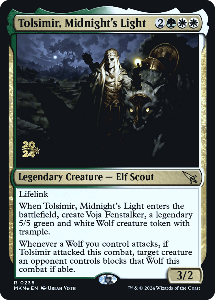 Tolsimir, Midnight's Light [Murders at Karlov Manor Prerelease Promos] MTG Single Magic: The Gathering  | Multizone: Comics And Games