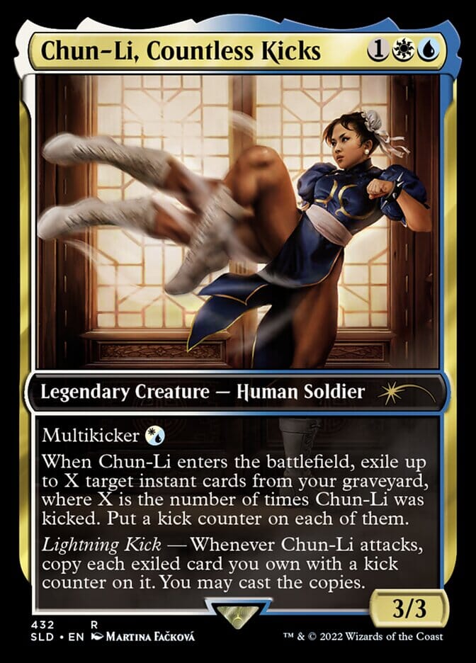 Chun-Li, Countless Kicks [Secret Lair Drop Series] MTG Single Magic: The Gathering  | Multizone: Comics And Games