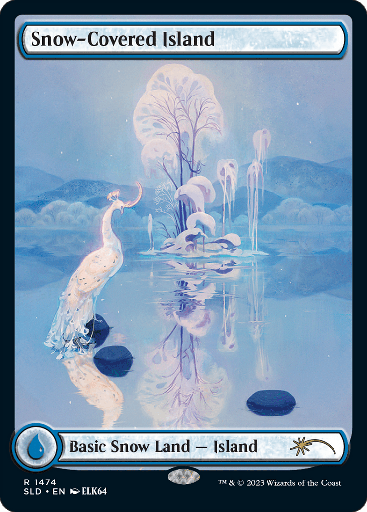 Snow-Covered Island (1474) [Secret Lair Drop Series] MTG Single Magic: The Gathering  | Multizone: Comics And Games