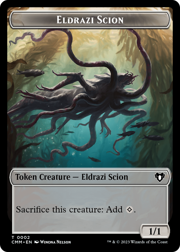 Eldrazi Scion // Drake Double-Sided Token [Commander Masters Tokens] MTG Single Magic: The Gathering  | Multizone: Comics And Games