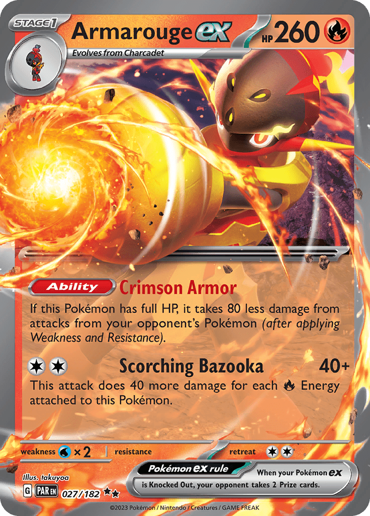 Armarouge ex (027/182) [Scarlet & Violet: Paradox Rift] Pokemon Single Pokémon  | Multizone: Comics And Games