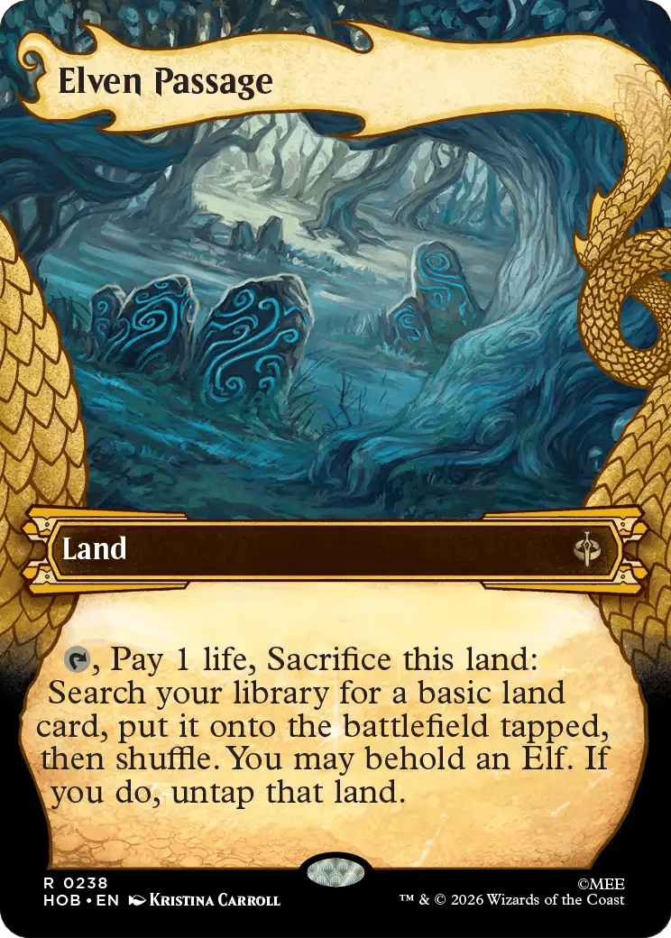 Elven Passage (Showcase) [The Hobbit] MTG Single Magic: The Gathering  | Multizone: Comics And Games