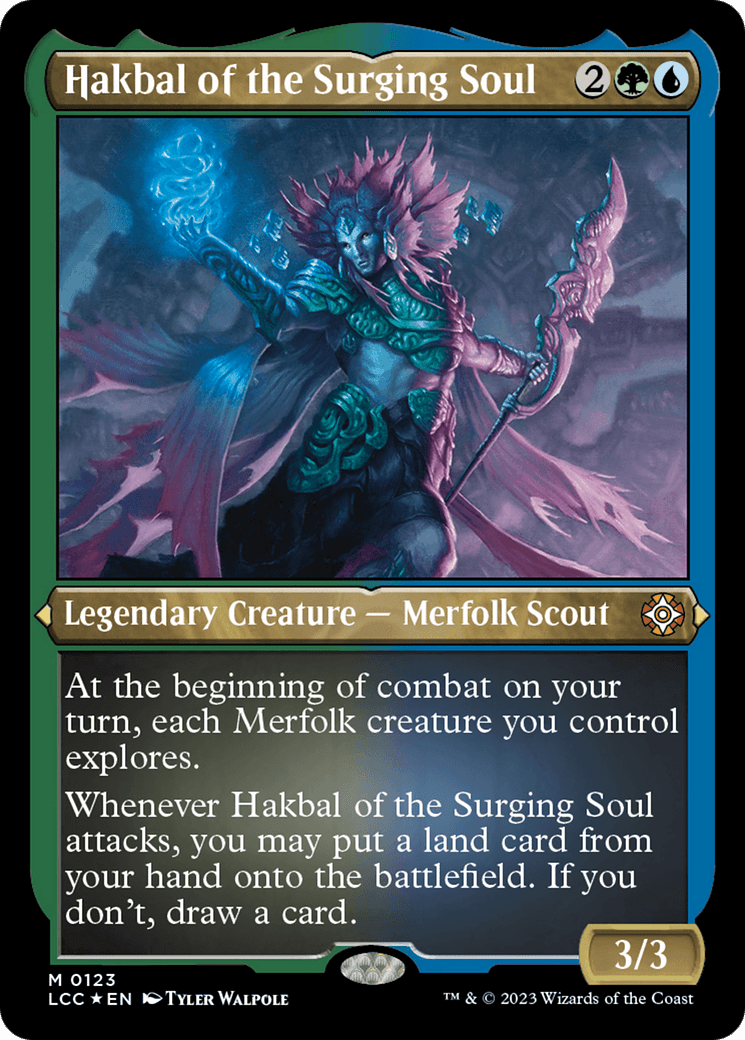 Hakbal of the Surging Soul (Display Commander) [The Lost Caverns of Ixalan Commander] MTG Single Magic: The Gathering  | Multizone: Comics And Games