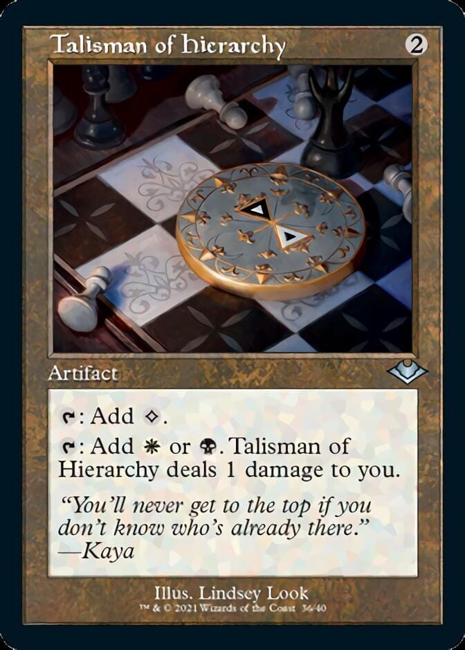 Talisman of Hierarchy (Retro) [Modern Horizons] MTG Single Magic: The Gathering  | Multizone: Comics And Games