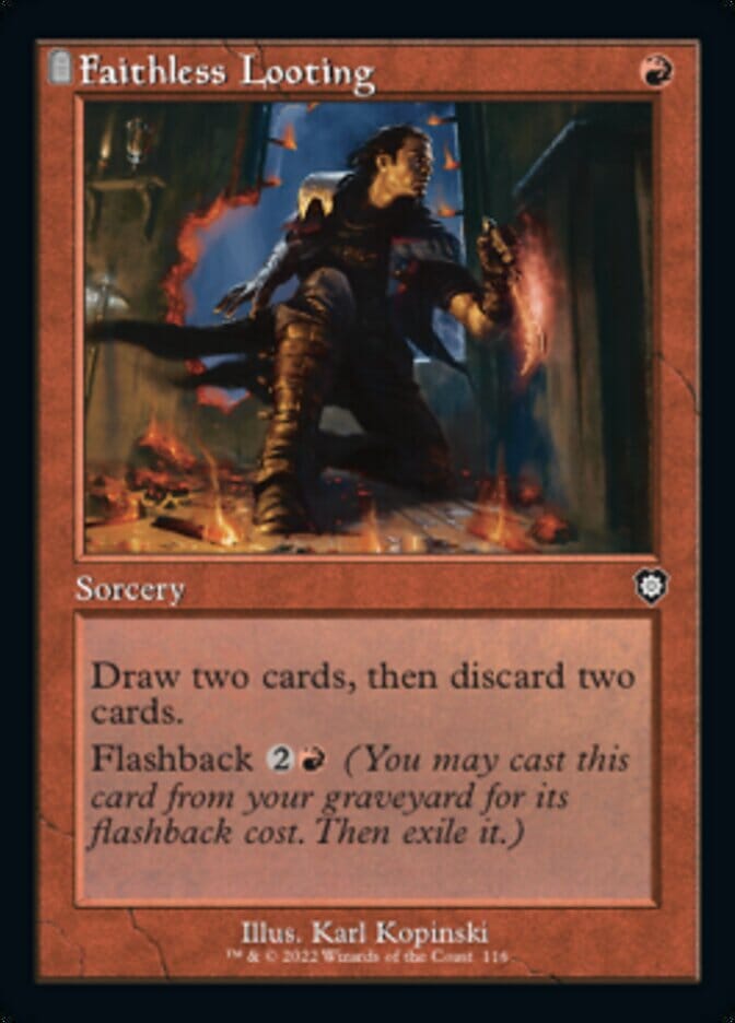Faithless Looting (Retro) [The Brothers' War Commander] MTG Single Magic: The Gathering  | Multizone: Comics And Games