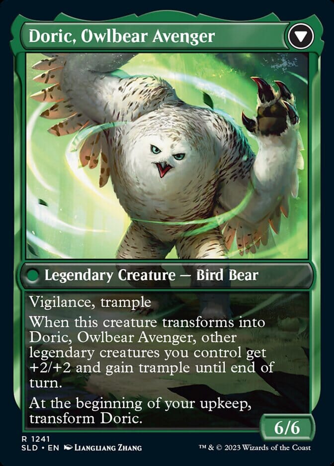 Doric, Nature's Warden // Doric, Owlbear Avenger [Secret Lair Drop Series] MTG Single Magic: The Gathering  | Multizone: Comics And Games